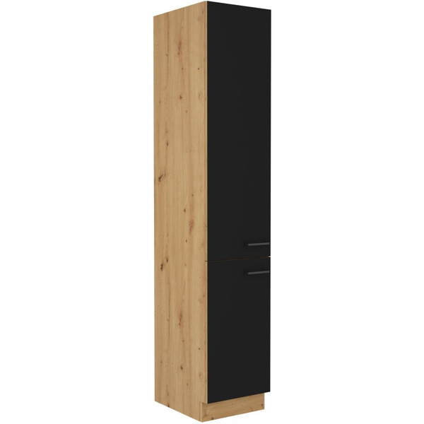 Szafka kuchenna MODENA 40 DK-210 2F CZARNY MAT/DĄB ARTISAN
