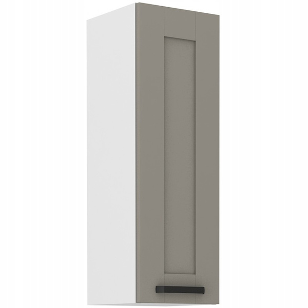 Szafka kuchenna górna LUNA 30 G-90 1F CLAY GREY / BIAŁY MAT
