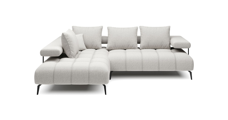 Narożnik MAGNETIC L 258 cm, Elektryczny wysuw siedziska