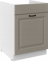 Szafka kuchenna dolna STILO 60 ZL 1S BB CLAYGREY/BIAŁY MAT