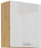 Szafka kuchenna górna, wisząca 60 G-72 1F BIAŁY POŁYSK, DĄB ARTISAN, Meble Kuchenne ARTISAN