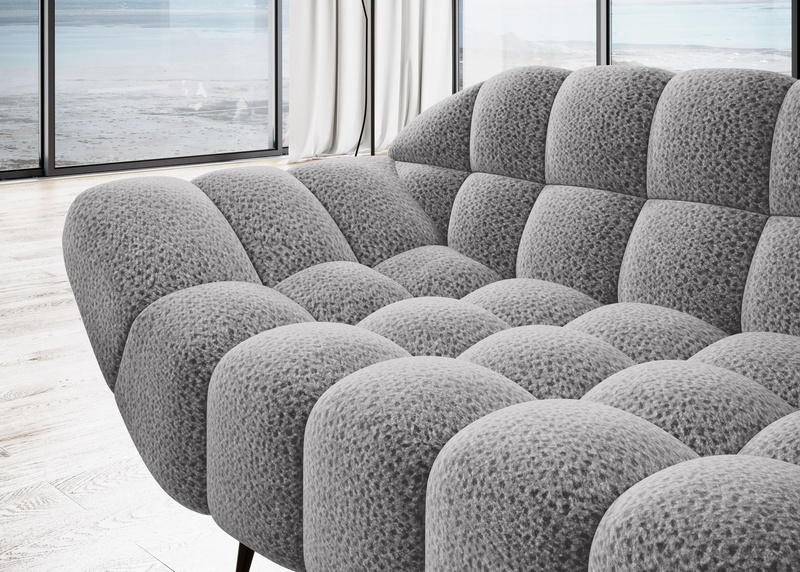 Nowoczesna Sofa GAPPA 2 200 cm, Wysokoelastyczna Pianka, Sprężyny