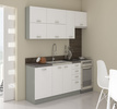 Szafka kuchenna dolna BIANCA 90x90 DN 2F BB BIAŁY POŁYSK/SZARY PLATYNOWY