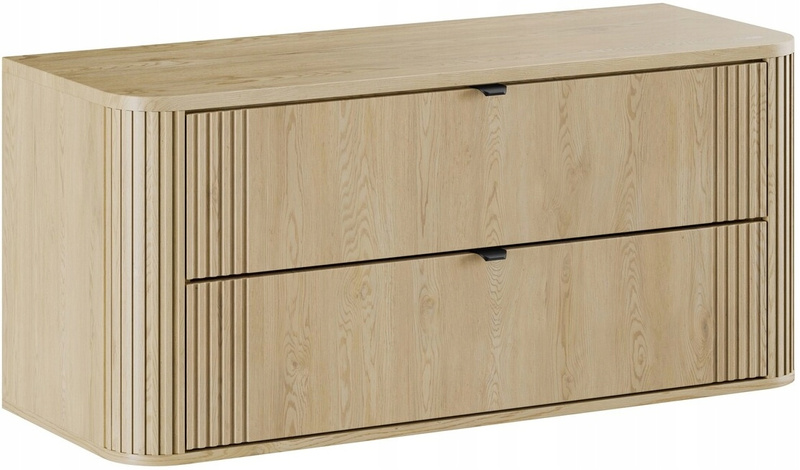 Zestaw mebli 120cm z blatem, szuflady, Meble łazienkowe OVALIA Dąb Cremona