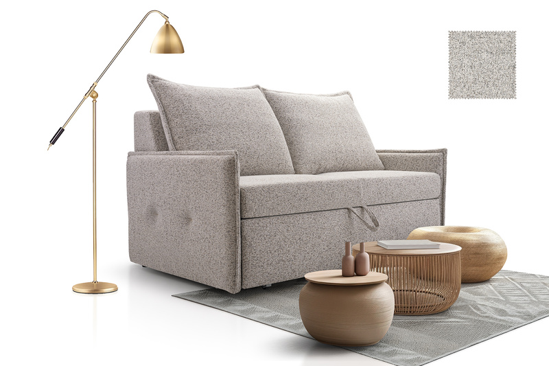 Sofa z funkcją spania VANESSA 162 cm, Rozkładana, Pojemnik