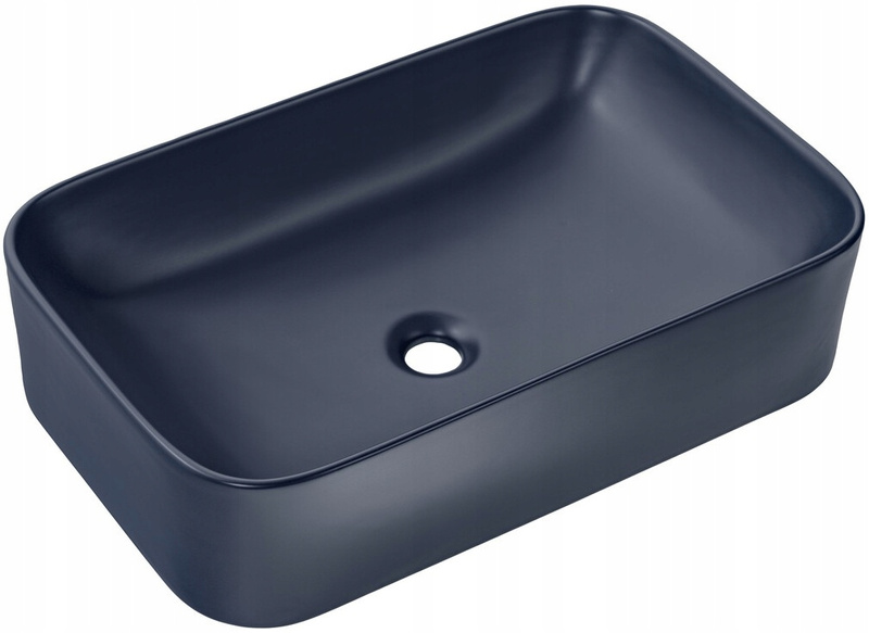 Umywalka nablatowa KAMA 61cm Granatowy Mat