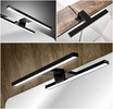 Meble łazienkowe SANTA FE BLACK 120, 2xUmywalka, Lustro, 2xLampa LED