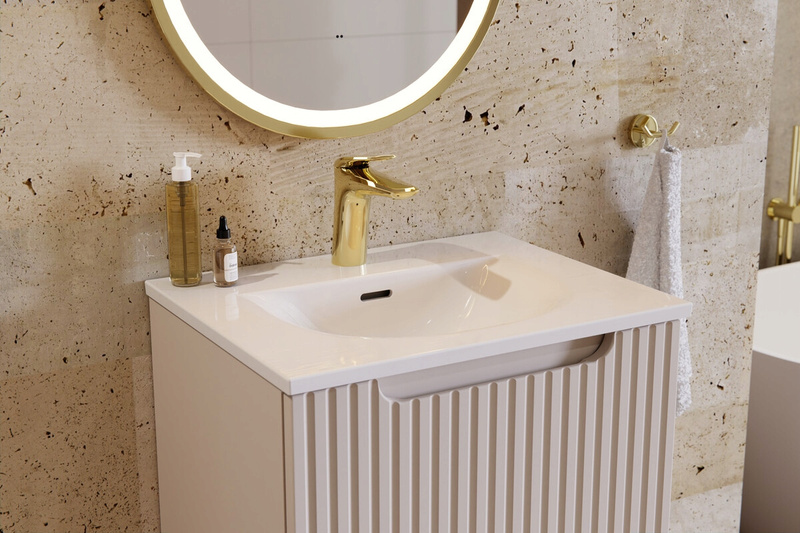 Bateria umywalkowa niska NIAGARA Złota