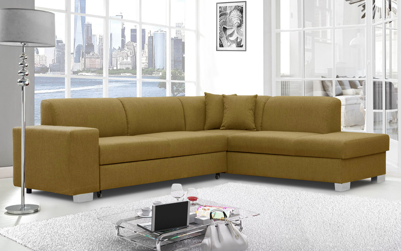 Narożnik z funkcją spania DIEGO 285 cm, Rozkładany, Pojemnik, Rogówka