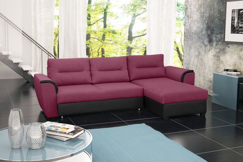 Narożnik z funkcją spania TOMEK 250 cm, Rozkładany, Rogówka