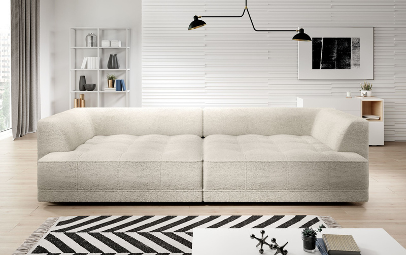 Sofa z funkcją spania TIGA BIGSOFA 302 cm, Elektryczny wysuw siedziska