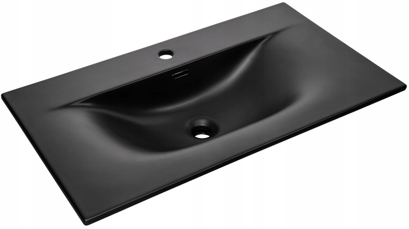 Umywalka meblowa jednokomorowa SKY 60cm Czarny Mat