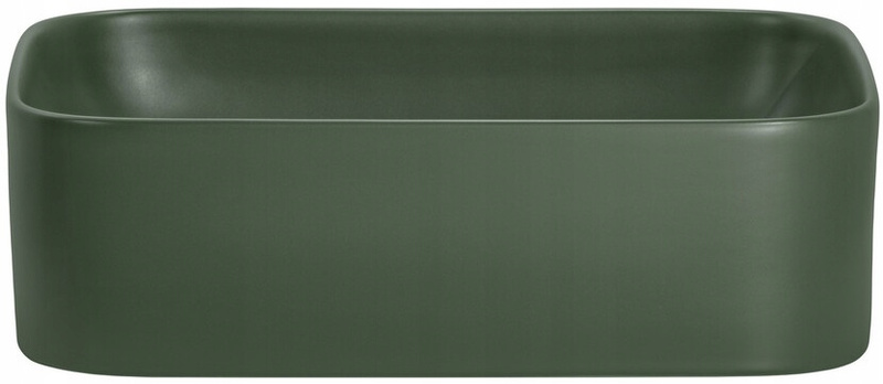 Umywalka nablatowa KAMA 50cm Zielony Mat