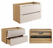 Meble łazienkowe LUXOR BEIGE 90-2, Umywalka nablatowa, Beż, 2 KOLORY