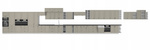 Front do zmywarki STILO ZM 713x446 CLAYGREY/BIAŁY MAT