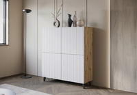 dąb artisan || biały