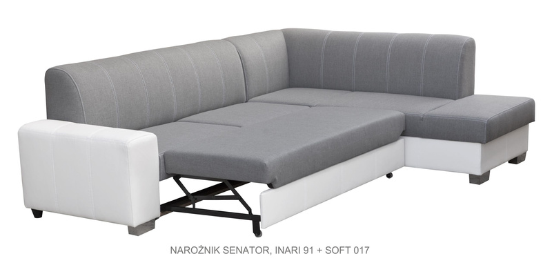 Narożnik z funkcją spania SENATOR 276 cm, Rogówka, Rozkładany