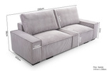 Kanapa Rozkładana, Sofa Rozkładana SIMBA 250 cm