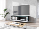 Szafka RTV Lowboard D 140cm CZARNY GRAFIT / JODEŁKA MDF