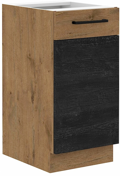 Szafka kuchenna dolna VIGO 40 D 1F BB DARK WOOD / DĄB LANCELOT
