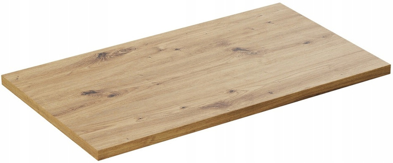 Meble łazienkowe ADEL, Zestaw szafka z blatem, słupek BIAŁY / DĄB ARTISAN