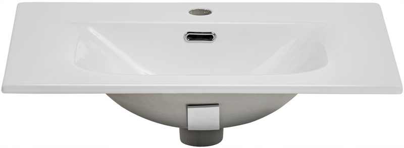 Zestaw meblowy 80cm z umywalką, Meble łazienkowe TALIA Dąb Casella / Czarny