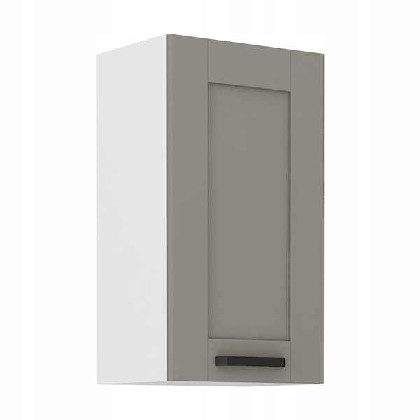 Meble kuchenne zestaw LUNA CLAY GREY / BIAŁY kuchnia szafki 260cm