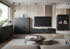 Komoda PHUKET 120 Czarny Grafit Jodełka