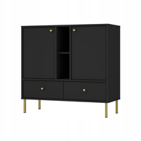 Komoda 825 TOKYO 2 Czarny Grafit