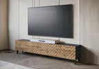 Szafka RTV PHUKET 190 Czarny Grafit Romby