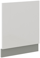 Front do zmywarki 60 cm z panelem sterującym z przodu ZM 570x596 BIAŁY POŁYSK, SZARY PLATYNOWY, Meble Kuchenne BIANCA