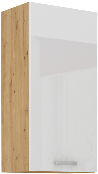 Meble Kuchenne ARTISAN 150 cm, BIAŁY POŁYSK, DĄB ARTISAN