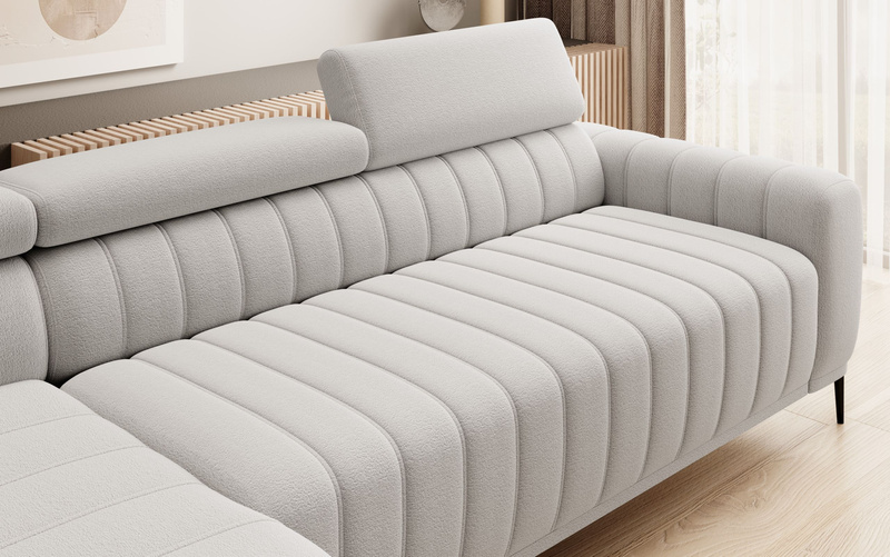 Narożnik z funkcją spania GANDI C 301 cm, System włoski, Pojemnik