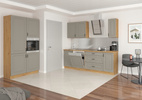Szafka kuchenna dolna STILO 80 D 3S BB CLAYGREY/DĄB ARTISAN
