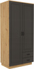 Szafa FLAWIA 120cm 2D2S Dąb Artisan / Biały