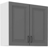 Szafka kuchenna górna STILO 80 G-72 2F DUSTGREY/BIAŁY MAT