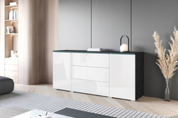 Komoda VERA 150 Matera / Biały Połysk