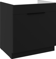 Szafka kuchenna dolna SIENA 80 ZL 1S BB CZARNY MAT