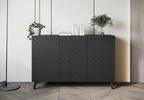 Komoda PHUKET 120 Czarny Grafit Jodełka