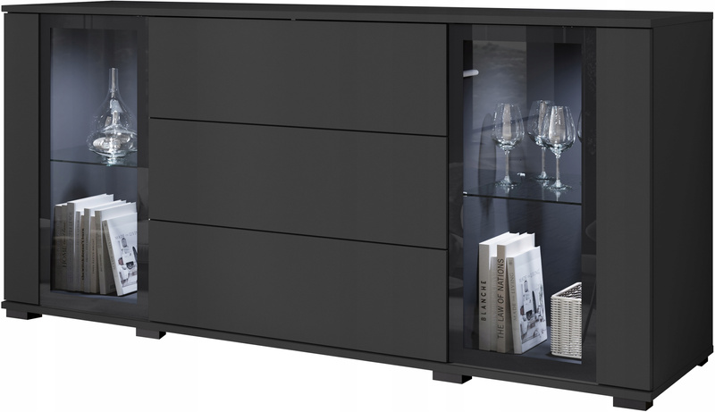 Komoda CARO 150cm Czarny