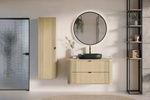 Blat łazienkowy 100cm, Meble łazienkowe OVALIA DĄB CREMONA