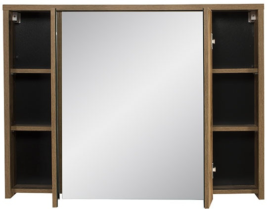 Szafka z lustrem 100cm, Meble łazienkowe HAMPTON Dąb Huton