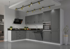 Szafka kuchenna STILO 40 DK-210 2F DUSTGREY/BIAŁY MAT