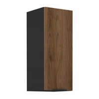 Szafka kuchenna górna MONZA 30 G-72 1F ORZECH OKAPI / CZARNY MAT