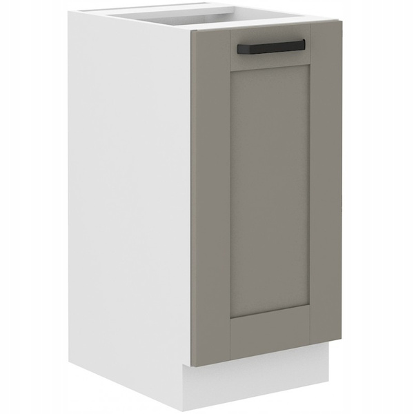 Szafka kuchenna dolna LUNA 40 D 1F BB CLAY GREY / BIAŁY MAT