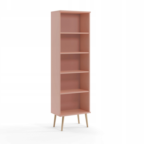 Regał BOHO drewniane nogi BIAŁY MAT