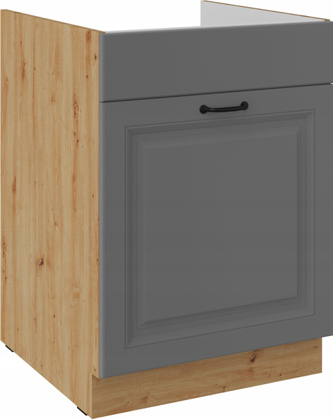 Szafka kuchenna dolna STILO 60 ZL 1S BB DUSTGREY/DĄB ARTISAN