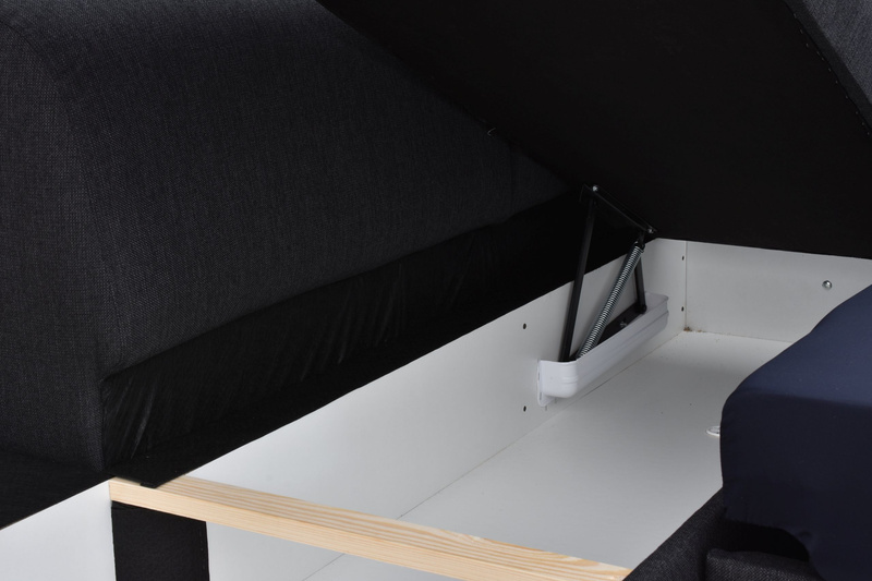Narożnik z funkcją spania DIEGO 285 cm, Rozkładany, Pojemnik, Rogówka