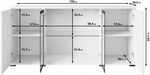 Komoda CARO 154 Czarny