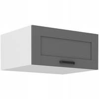 Szafka kuchenna górna nadstawka LUNA 80 NAGU-36 1F DUST GREY / BIAŁY MAT